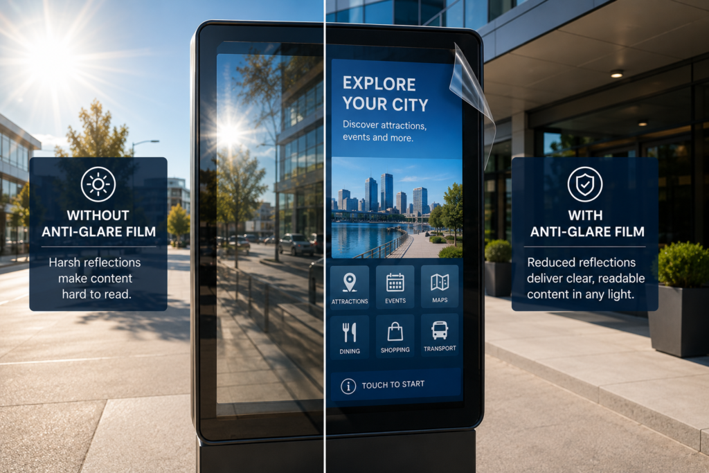 How to Reduce Glare on Outdoor Digital Displays
